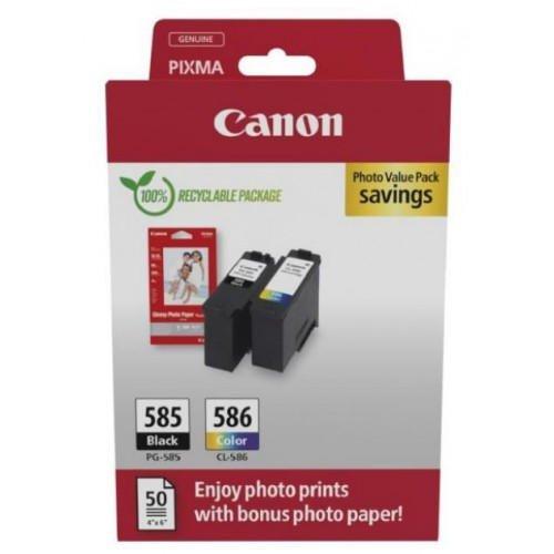 Canon PG585 - CL586 Black & Tri-Colour Ink Cartridge (PG585 - CL586)